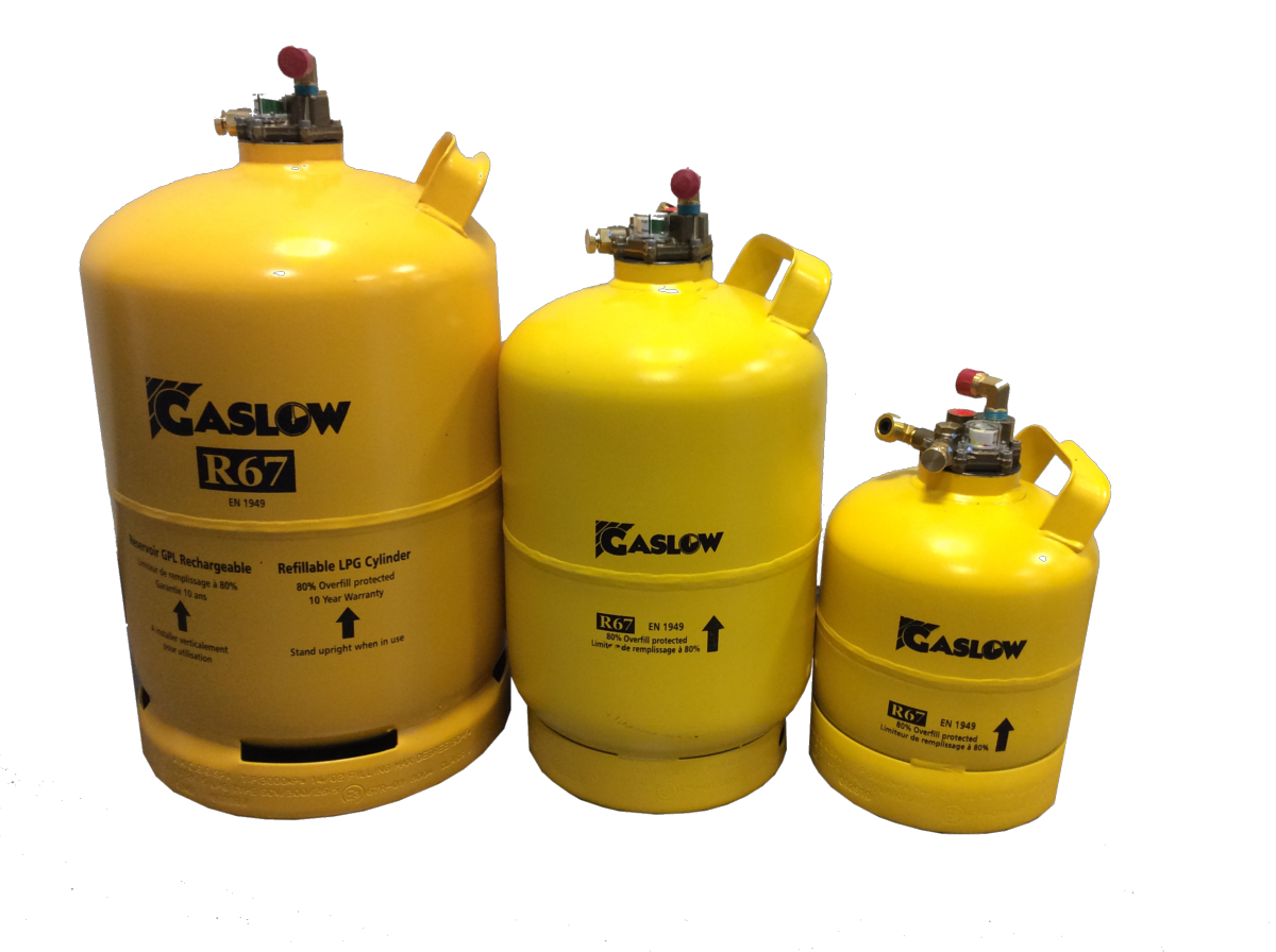 KIT Bouteille GPL RESERVOIR rechargeable GASLOW 12L/ / 6kg base