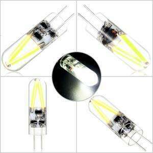 1 Lampe Led 2 Filaments Blanc Chaud 3w G4