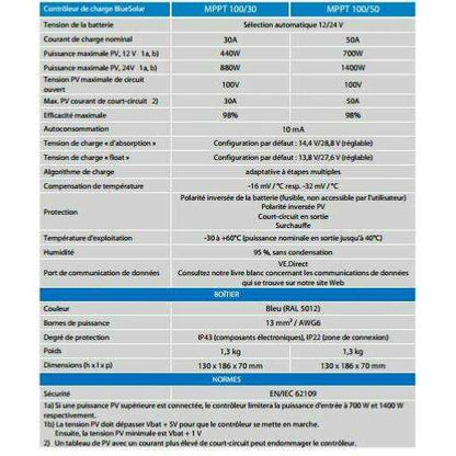 Regulateur De Charge Victron Mppt 100/50