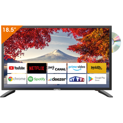 TV Connectée Bluetooth 19'  DVD (48cm) android - Antarion Camping Car