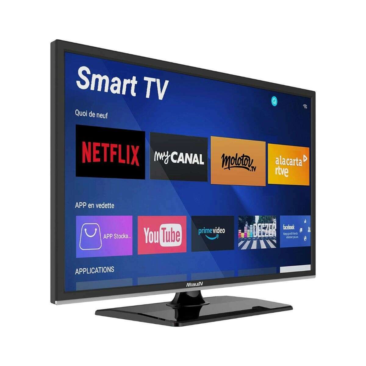 TV Connectée Bluetooth 24' (60cm) Web-OS - Mobile TV Camping Car