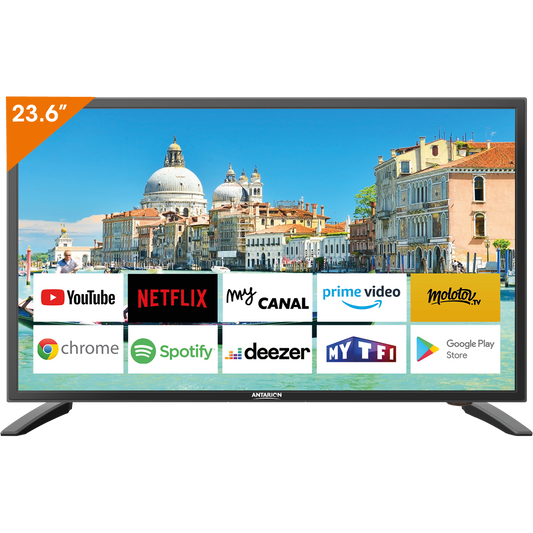 TV Connectée Bluetooth 24' (61cm) android - Antarion Camping Car